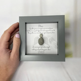 Mini Personalised Memorial Angel Pebble Picture