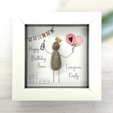 Mini Personalised Birthday Pebble Picture